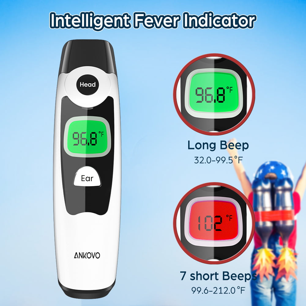 Metene Forehead and Ear Thermometer, Infrared Thermometer mitimioral